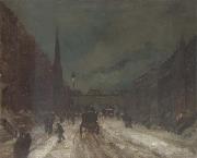 Robert Henri Street Scene with Snow china oil painting reproduction